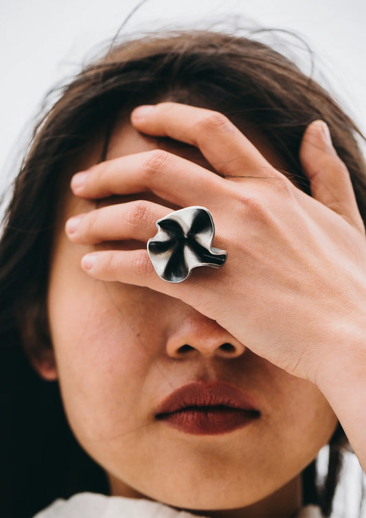 modelo anillo flor de mar