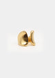 anillo bañado en oro florea