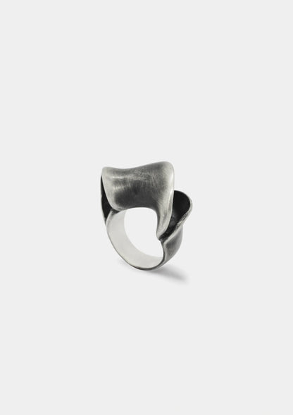 galatea anillo de plata envejecida