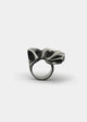 anillo de plata envejecida gorgonia