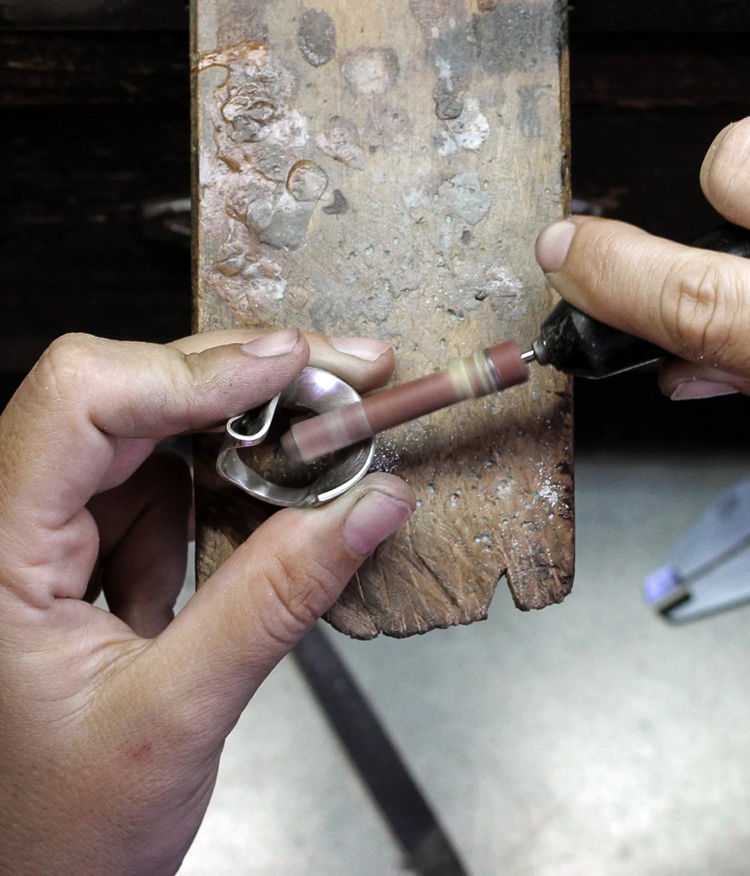 Joyas orgánicas artesanales - imagen del proceso