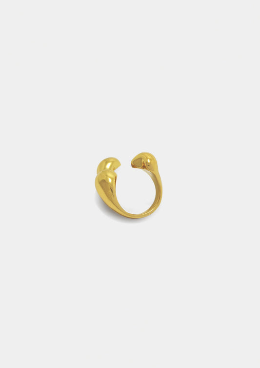 anillo banyado en oro