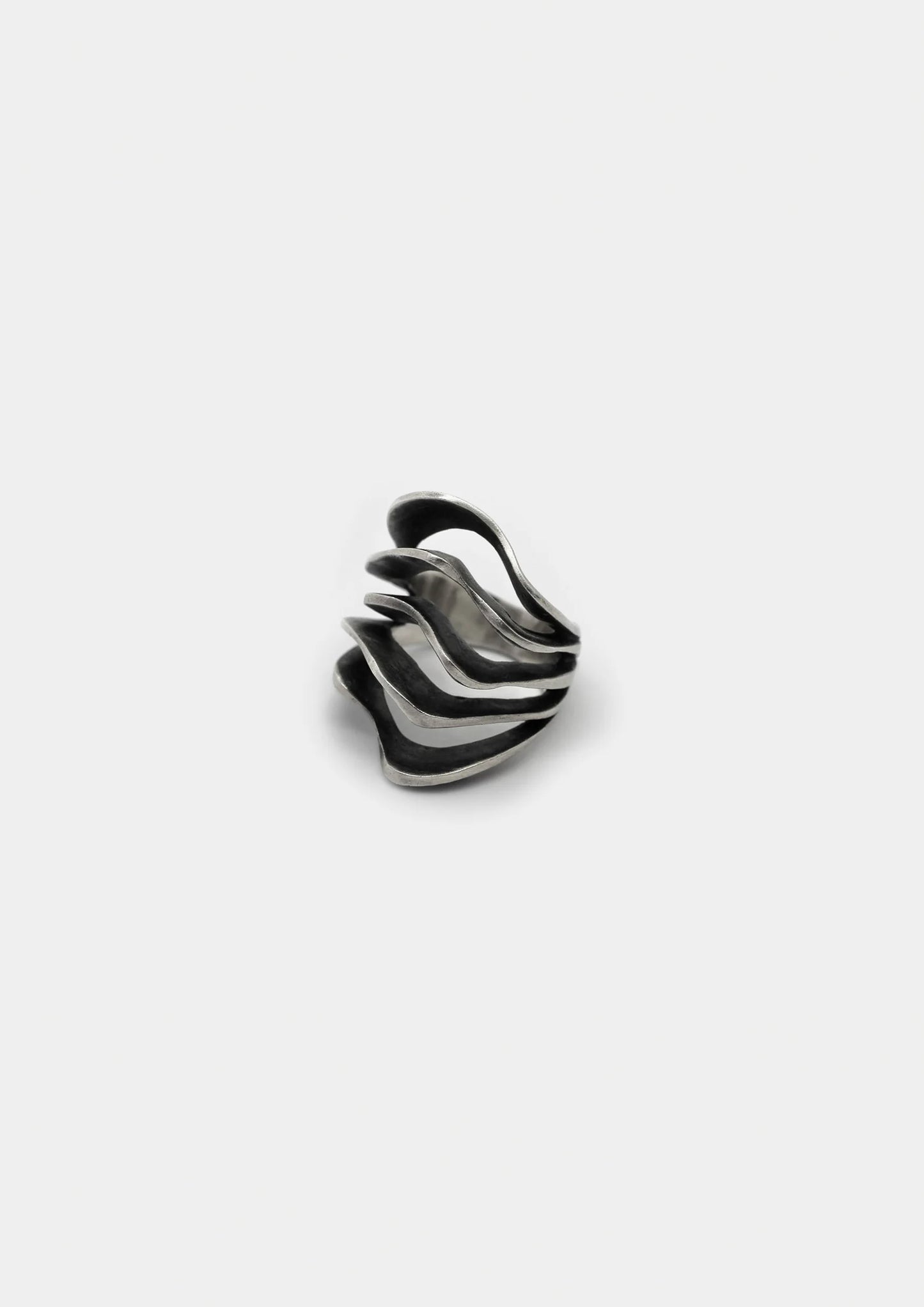anillo plata envejecida Marinae