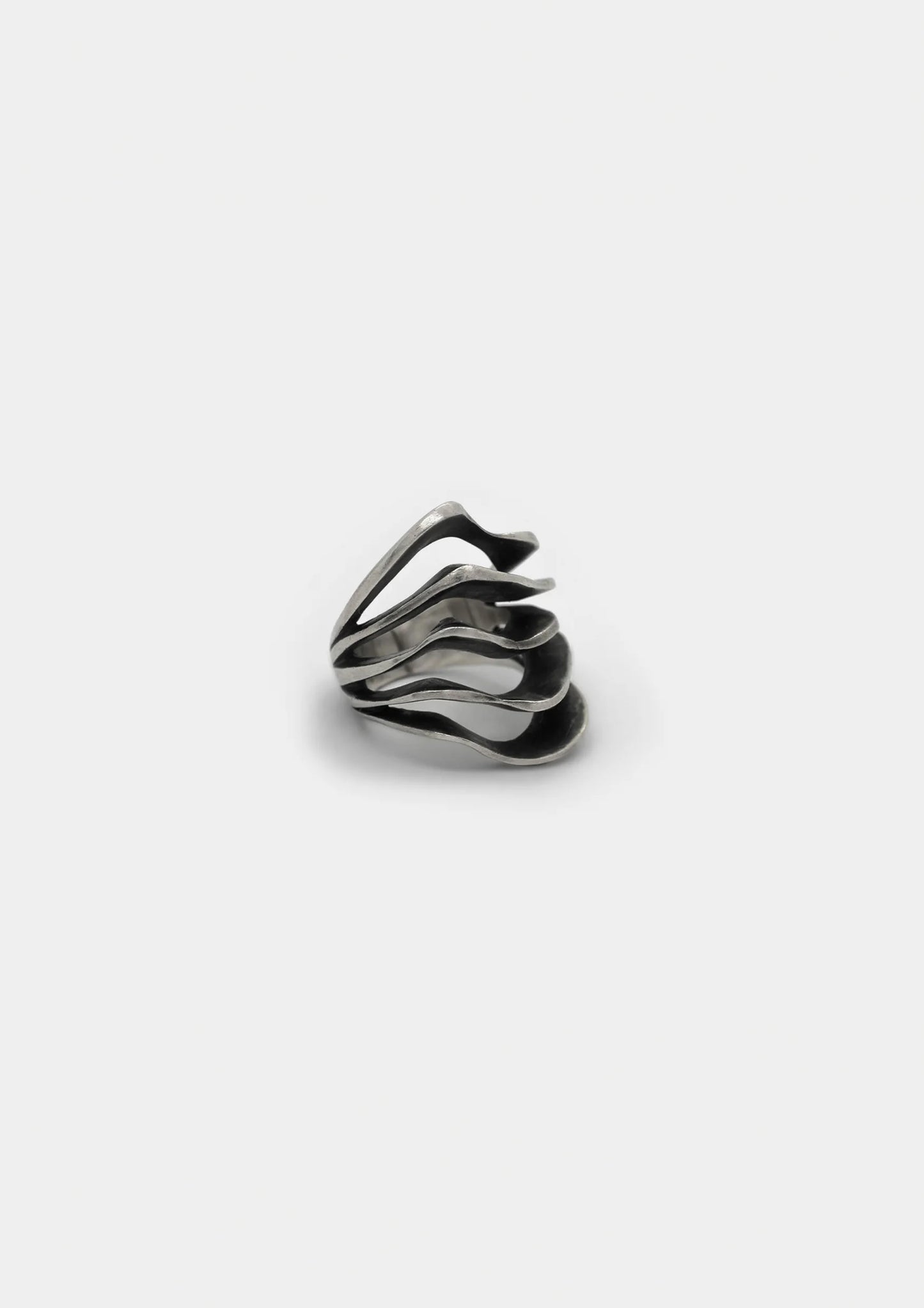 anillo marinae plata envejecida