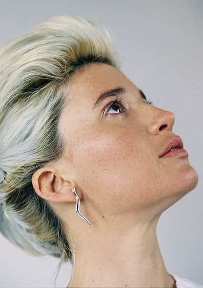 modelo pendientes de plata