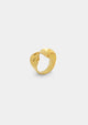 anillo bañado en oro nerea