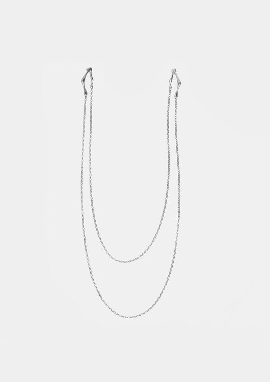 pendientes collar de plata