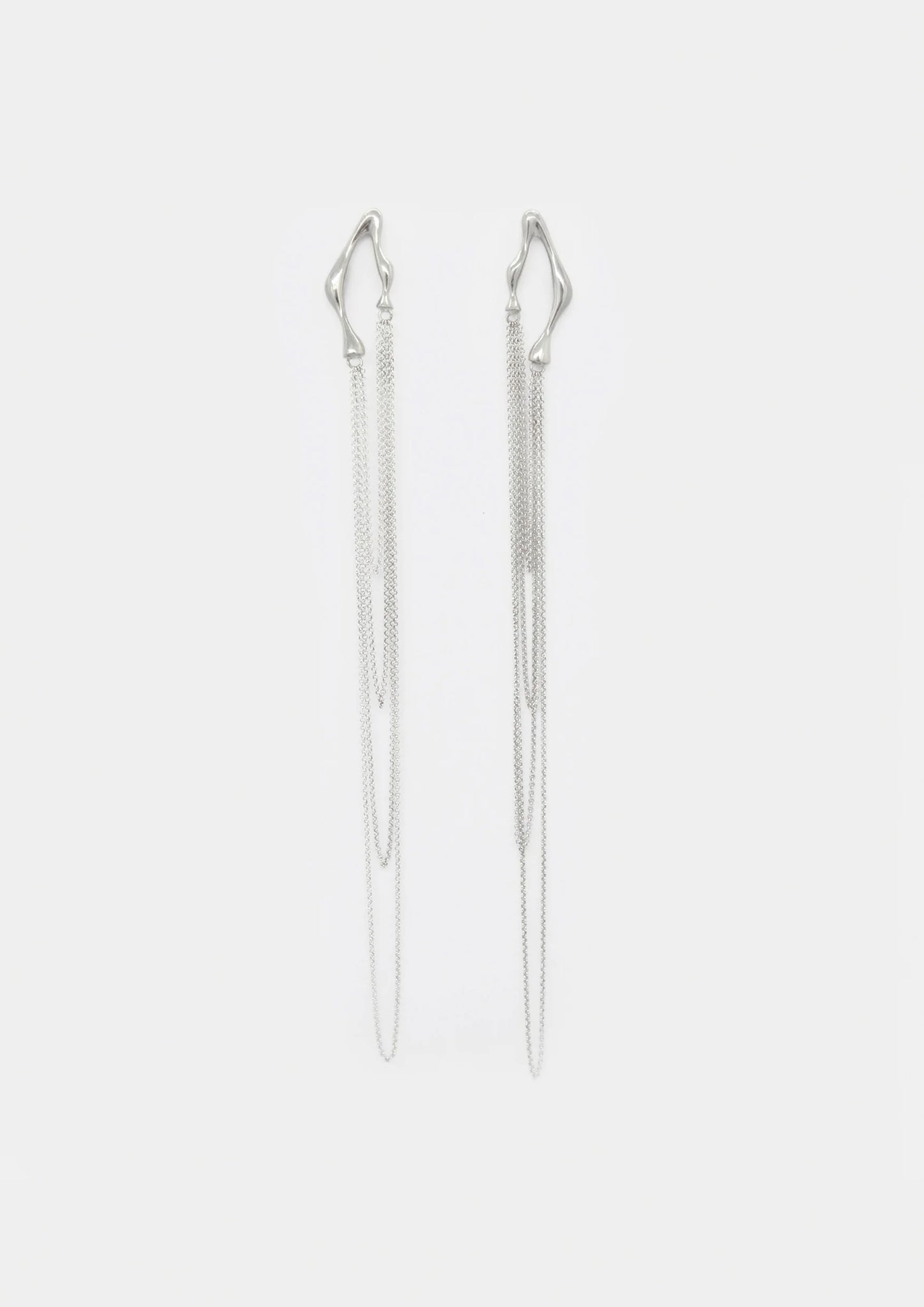 pendientes north de plata