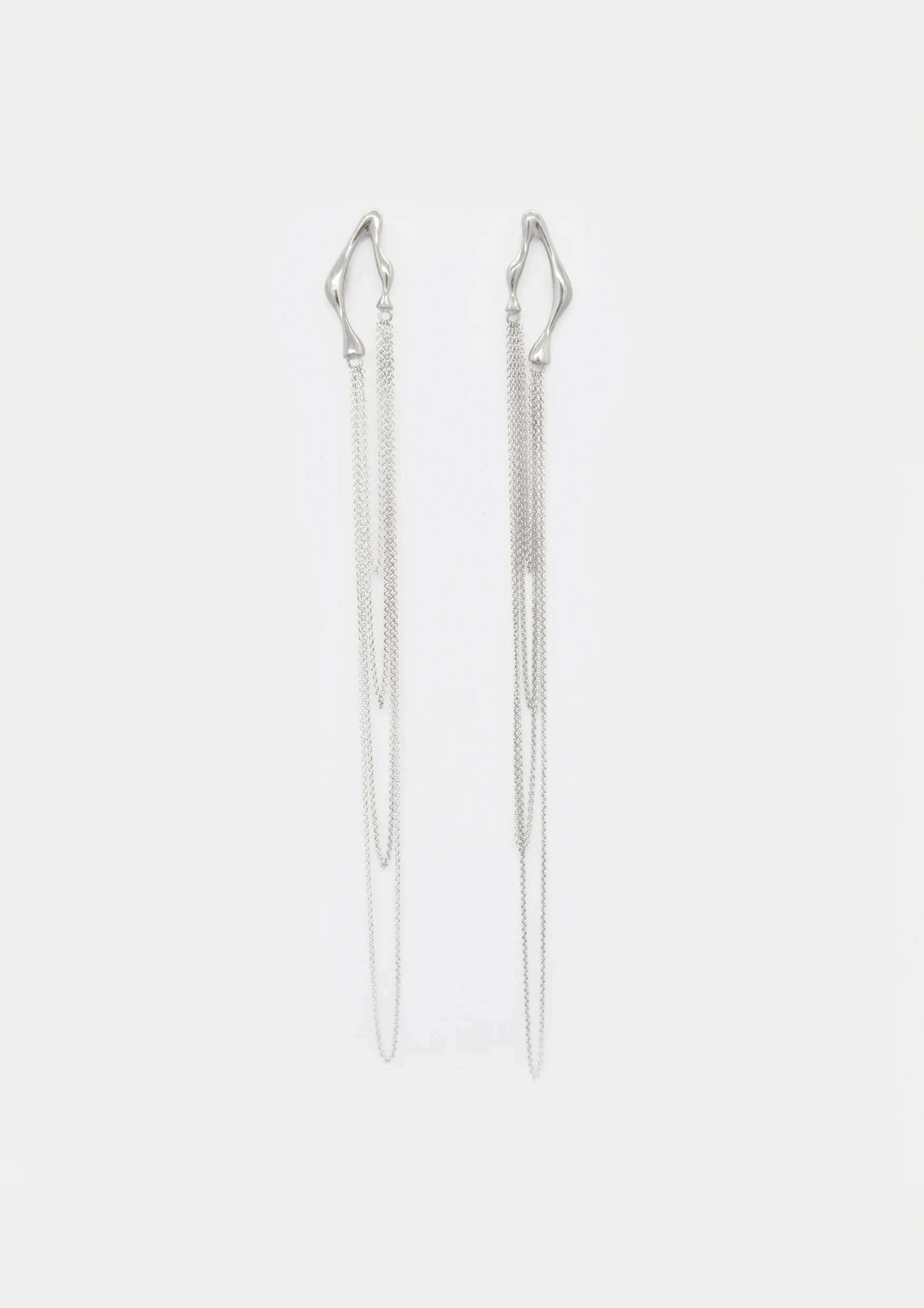 pendientes north de plata