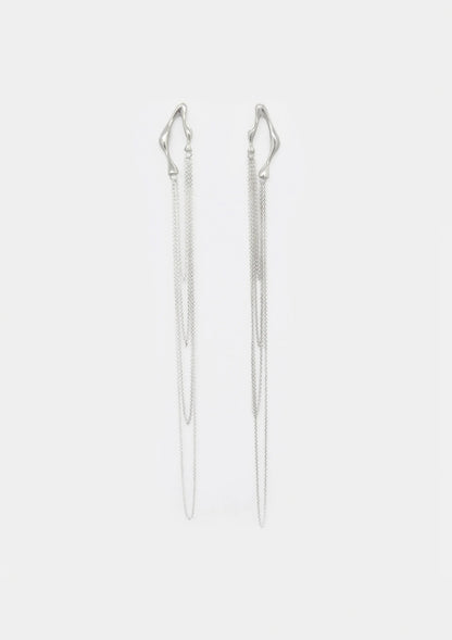 pendientes north de plata