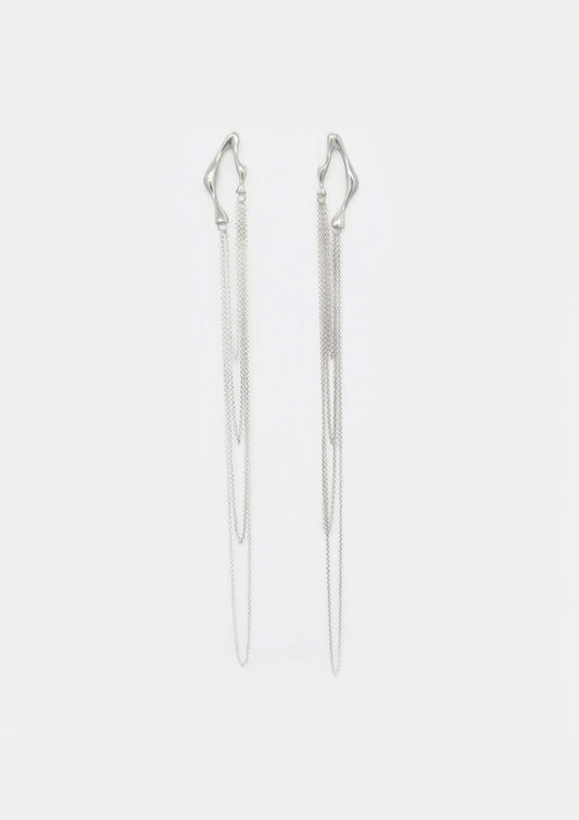 pendientes north de plata