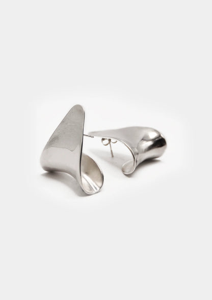 pendientes grandes plata