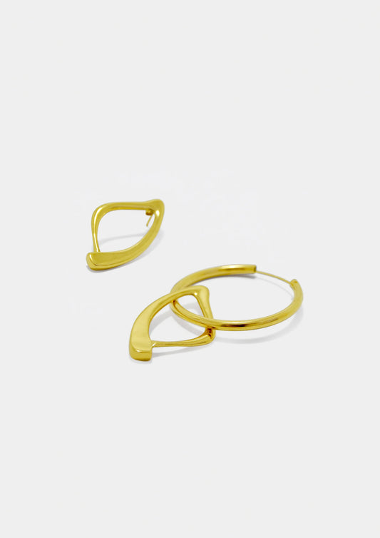 pendientes sedna bañados en oro