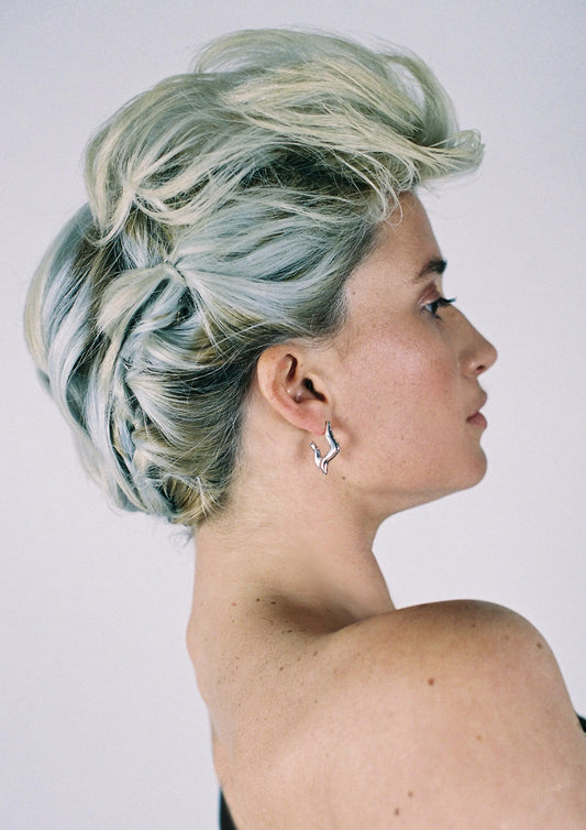 modelo con pendientes plata de ley