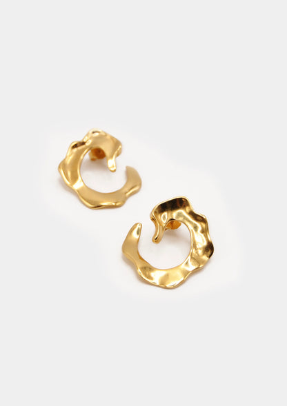pendientes bañados en oro spyral
