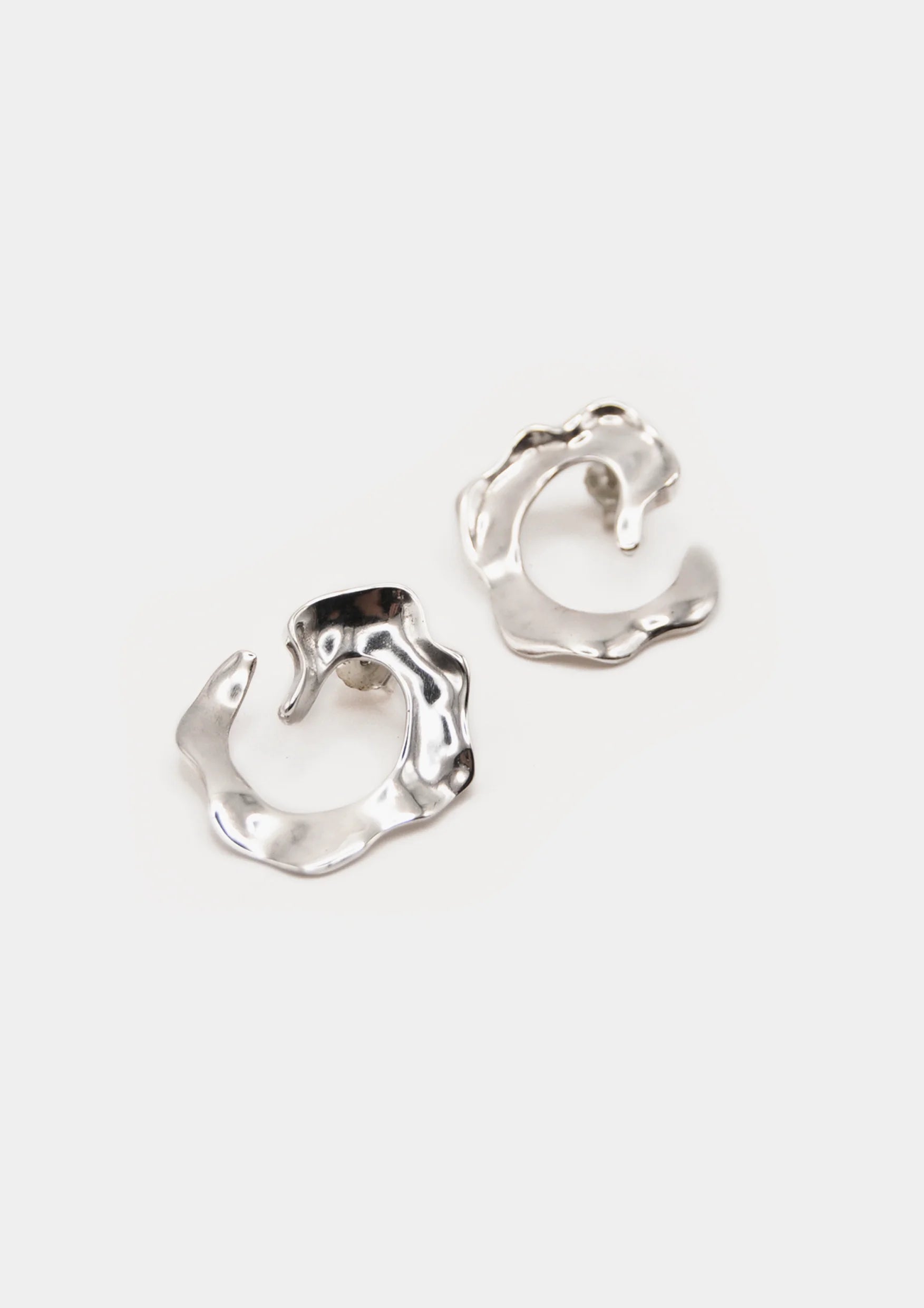 pendientes spyral plata